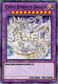 Cyber Eternity Dragon, Yu-Gi-Oh! card, LIGHT