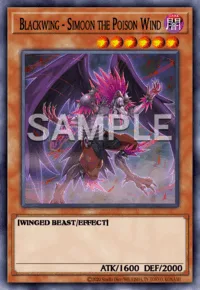 Blackwing - Simoon the Poison Wind, Yu-Gi-Oh! card, DARK