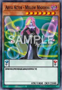 Abyss Actor - Mellow Madonna, Yu-Gi-Oh! card, DARK