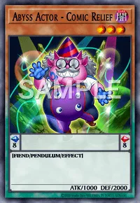 Abyss Actor - Comic Relief, Yu-Gi-Oh! card, DARK