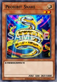 Prohibit Snake, Yu-Gi-Oh! card, LIGHT