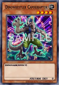 Dinowrestler Capoeiraptor, Yu-Gi-Oh! card, EARTH