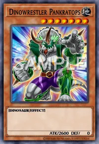 Dinowrestler Pankratops, Yu-Gi-Oh! card, EARTH