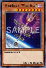 World Legacy - "World Wand", Yu-Gi-Oh! card, DARK