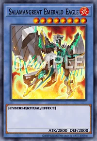 Salamangreat Emerald Eagle, Yu-Gi-Oh! card, FIRE