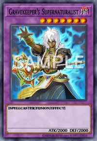 Gravekeeper's Supernaturalist, Yu-Gi-Oh! card, DARK