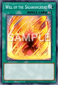 Will of the Salamangreat, Yu-Gi-Oh! card, SPELL