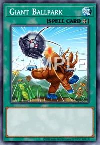Giant Ballpark, Yu-Gi-Oh! card, SPELL