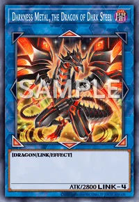 Darkness Metal, the Dragon of Dark Steel, Yu-Gi-Oh! card, DARK