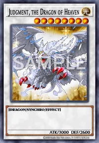 Judgment, the Dragon of Heaven, Yu-Gi-Oh! card, LIGHT