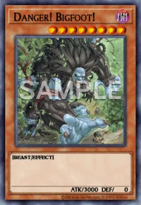 Danger! Bigfoot!, Yu-Gi-Oh! card, DARK