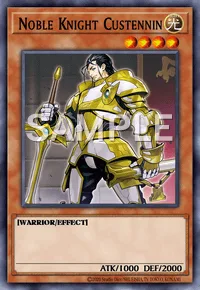 Noble Knight Custennin, Yu-Gi-Oh! card, LIGHT