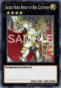 Sacred Noble Knight of King Custennin, Yu-Gi-Oh! card, LIGHT