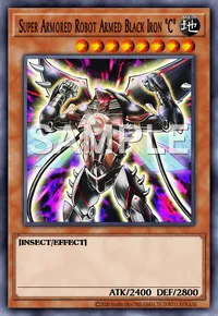Super Armored Robot Armed Black Iron "C", Yu-Gi-Oh! card, EARTH