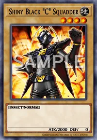 Shiny Black "C" Squadder, Yu-Gi-Oh! card, EARTH