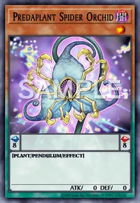 Predaplant Spider Orchid, Yu-Gi-Oh! card, DARK