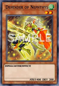Defender of Nephthys, Yu-Gi-Oh! card, WIND