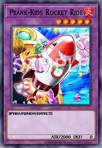 Prank-Kids Rocket Ride, Yu-Gi-Oh! card, FIRE