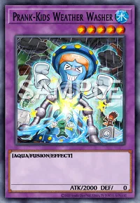Prank-Kids Weather Washer, Yu-Gi-Oh! card, WATER
