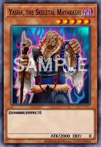 Yasha, the Skeletal Mayakashi, Yu-Gi-Oh! card, DARK