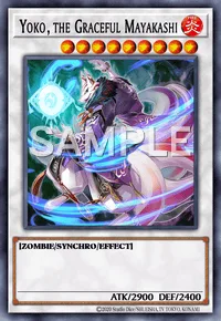 Yoko, the Graceful Mayakashi, Yu-Gi-Oh! card, FIRE
