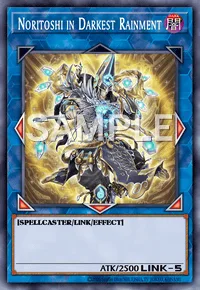 Noritoshi in Darkest Rainment, Yu-Gi-Oh! card, DARK