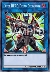 Xtra HERO Dread Decimator, Yu-Gi-Oh! card, DARK