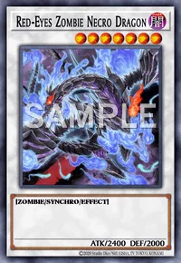 Red-Eyes Zombie Necro Dragon, Yu-Gi-Oh! card, DARK