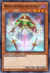 Morgan, the Enchantress of Avalon, Yu-Gi-Oh! card, DARK