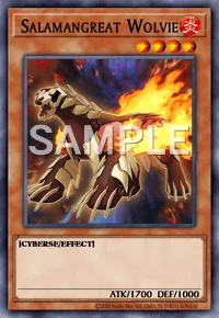 Salamangreat Wolvie, Yu-Gi-Oh! card, FIRE