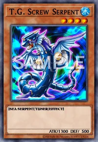 T.G. Screw Serpent, Yu-Gi-Oh! card, WATER