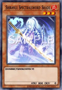 Shiranui Spectralsword Shade, Yu-Gi-Oh! card, FIRE