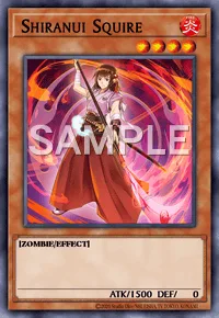 Shiranui Squire, Yu-Gi-Oh! card, FIRE