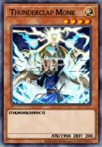 Thunderclap Monk, Yu-Gi-Oh! card, LIGHT