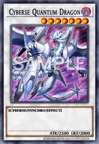 Cyberse Quantum Dragon, Yu-Gi-Oh! card, DARK