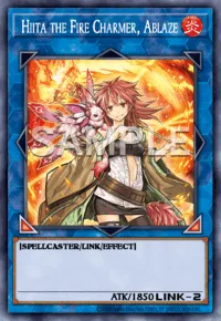 Hiita the Fire Charmer, Ablaze, Yu-Gi-Oh! card, FIRE