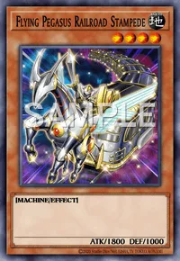 Flying Pegasus Railroad Stampede, Yu-Gi-Oh! card, EARTH