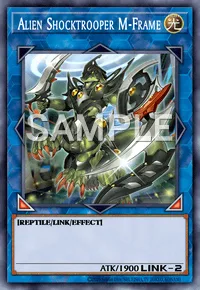 Alien Shocktrooper M-Frame, Yu-Gi-Oh! card, LIGHT