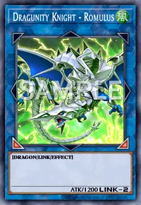 Dragunity Knight - Romulus, Yu-Gi-Oh! card, WIND