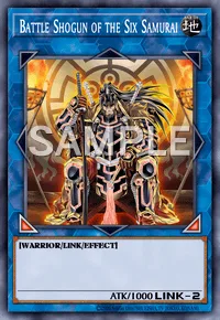 Battle Shogun of the Six Samurai, Yu-Gi-Oh! card, EARTH