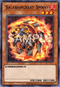 Salamangreat Spinny, Yu-Gi-Oh! card, FIRE