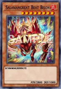 Salamangreat Beat Bison, Yu-Gi-Oh! card, FIRE