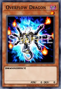 Overflow Dragon, Yu-Gi-Oh! card, DARK