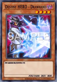 Destiny HERO - Drawhand, Yu-Gi-Oh! card, DARK