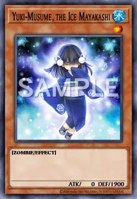 Yuki-Musume, the Ice Mayakashi, Yu-Gi-Oh! card, WATER