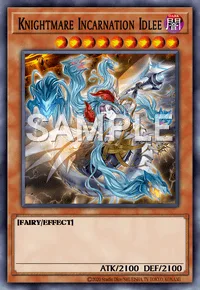 Knightmare Incarnation Idlee, Yu-Gi-Oh! card, DARK