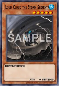 Loud Cloud the Storm Serpent, Yu-Gi-Oh! card, WATER