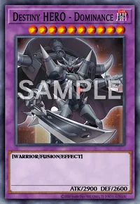 Destiny HERO - Dominance, Yu-Gi-Oh! card, DARK