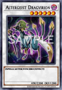 Altergeist Dragvirion, Yu-Gi-Oh! card, DARK