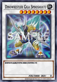 Dinowrestler Giga Spinosavate, Yu-Gi-Oh! card, EARTH
